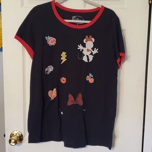 Torrid Disney Minnie Mouse Ringer Tshirt 0